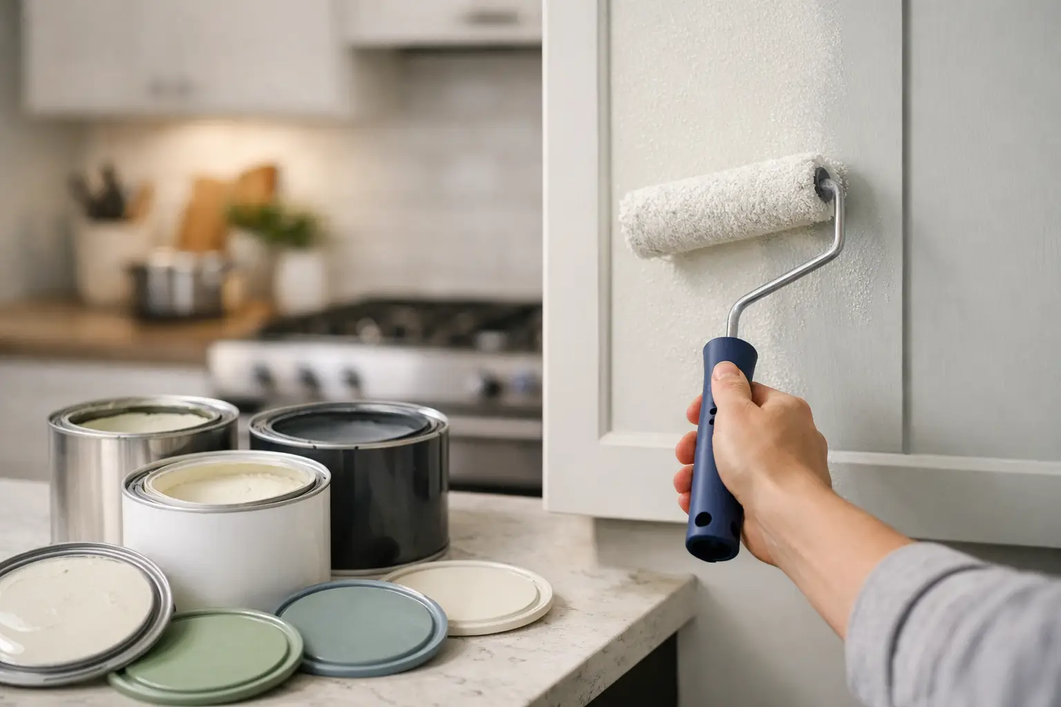 Refresh Your Cabinets with Paint